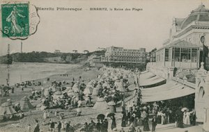 Pittoreska Biarritz - Biarritz, strändernas drottning. Vykort skickat 1913. av French Photographer