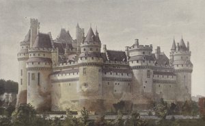 Pierrefonds, Chateau (vy från Villers-Cotterets väg) av French Photographer