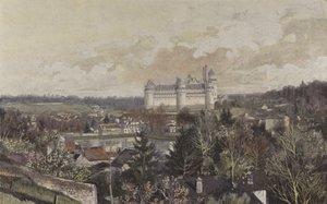 Pierrefonds, Allmän vy tagen från klippan av French Photographer