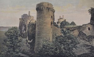 Pledeliag, ruinerna av Chateau de la Hunaudaye av French Photographer