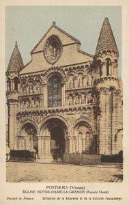Poitiers, Vår Fru den Stores kyrka av French Photographer