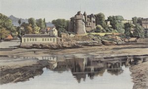 Pornic, Det gamla slottet och ingången till hamnen av French Photographer