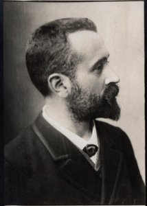Porträtt av Alphonse Bertillon (1853-1914), fransk polis och biometriforskare. av French Photographer