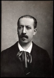Porträtt av Charles Marie Jean Albert Widor (1844-1937), fransk organist, kompositör och lärare. av French Photographer