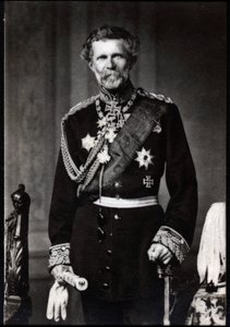 Porträtt av Edwin Freiherr von Manteuffel (baron von Manteuffel) (1809-1895), tysk fältmarskalk. av French Photographer