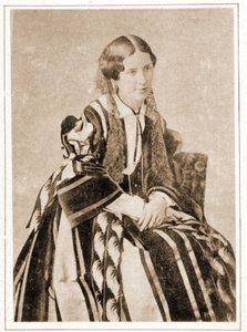 Porträtt av Elisabeth Felix kallad Mademoiselle Rachel 1851, fransk tragedian (1821 - 1858) av French Photographer