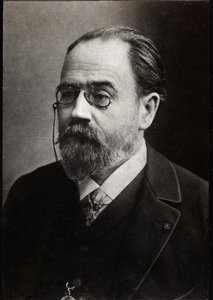 Porträtt av Emile Zola (1840-1902) fransk författare. av French Photographer