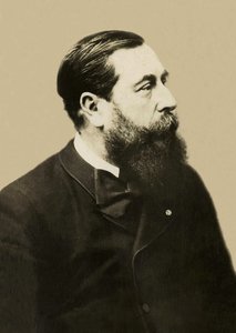 Porträtt av Leo Delibes (1836-1891), fransk kompositör. av French Photographer