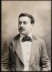 Porträtt av Leon Xanrof (1867-1953), fransk dramatiker och låtskrivare. av French Photographer