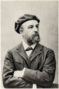 Porträtt av Odilon Redon (1840-1916), fransk målare. Fotografi av French Photographer