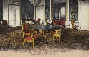 Den nya presidentens mottagningshall, Palace of Versailles (färgfoto) av French Photographer