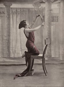 Regina Badet, fransk komediskådespelerska (färgfoto) av French Photographer