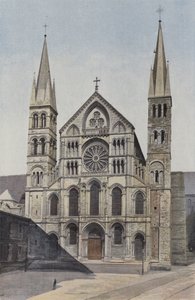 Reims, Saint-Remi-kyrkan, Fasad O av French Photographer