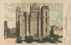 Rodez, Aveyron, Notre Dame-katedralen av French Photographer