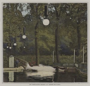 Berg-och dalbana på Jardin de Paris (färgfoto) av French Photographer