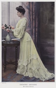 Rosa Bruck, fransk skådespelerska (färgad bild) av French Photographer
