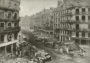 Rue De Rivoli, Paris, efter veckan som avslutade kommunen av French Photographer
