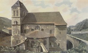 Saint-Chef, Kyrka, Cote de labside av French Photographer
