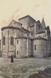 Saint-Desire, kyrkan, labbsidan av French Photographer
