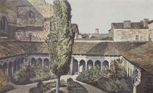 Saint-Emilion, klostret i Collegiate Church, Tillsammans av French Photographer
