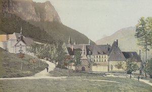 Saint-Pierre-de-Chartreuse, klostret Grande-Chartreuse, ingång av French Photographer