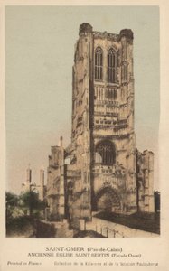 Saint Omer, före detta Saint Bertin Church av French Photographer