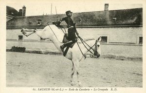 Saumur (Maine-et-Loire), kavalleriskola, La Croupade av French Photographer