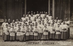 Sixtinska kapellkören av French Photographer