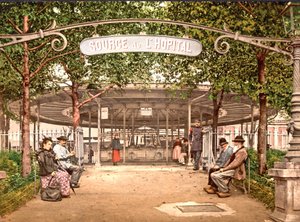 Sjukhusets vår, Vichy, 1890-1900 av French Photographer