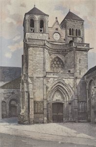Souvigny, Kyrka, Fasad O av French Photographer