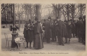 Frimärksmarknad i Champs-Elysees, Paris av French Photographer