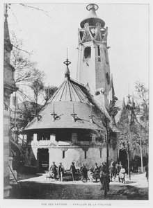 Den finska paviljongen på Rue des Nations vid Exposition Universelle 1900, Paris av French Photographer
