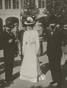 The Lady In White, Dreyfus-rättegångarna (s/v foto) av French Photographer