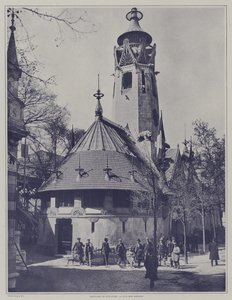 Finlands paviljong på Exposition Universelle 1900, Paris (s/v foto) av French Photographer