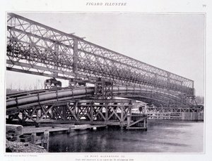 Verken av bron Alexander III till 15/12/1898 - i "" The Figaro Illustrated"" av French Photographer