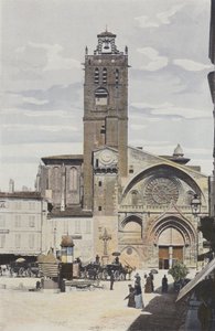 Toulouse, Saint-Etienne-kyrkan, Fasad O av French Photographer