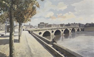 Toulouse, Pont-Neuf, Vy tagen uppströms på Garonnes vänstra strand av French Photographer