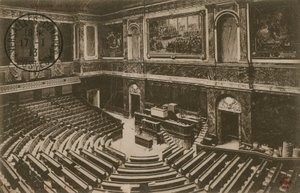 Versailles kongress. Vykort skickat 1913. av French Photographer