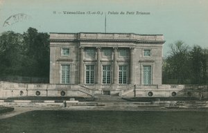 Versailles, Petit Trianons palats. Vykort skickat 1913. av French Photographer