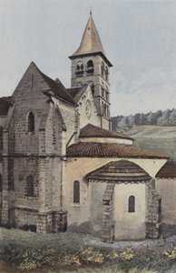 Vignory, Kyrka, Apsis och S tvärskepp av French Photographer