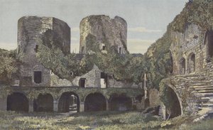 Villanraut, Chateau, sidan av gården av French Photographer