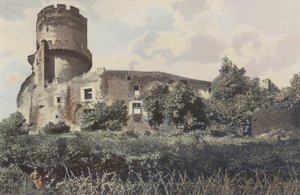 Volvic, fd Chateau de Tournoel, översikt av French Photographer