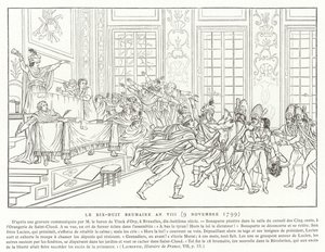 18 Brumaire, år VIII (9 november 1799) av French School