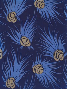 Mönsterdesign från 1920-talet (färglitografi) av French School
