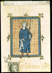 AE II 327 Kung Saint Louis bär spiran och rättvisans hand, från Registry des Ordonnances de L