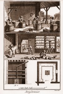AMDONIER - Amydonnier - "" The Great Encyclopedia, eller Dictionnaire Raisonne des Sciences, des Arts et des Metiers" (Encyclopedia or Dictionary of the Sciences, Arts and Professions) av Denis Diderot (1713-1784) och Jean d