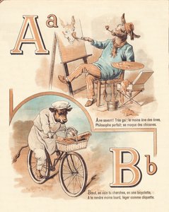 A B: Djur, konstnär, nötkött, bagare av French School