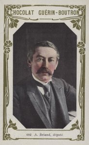 En Briand, deputerad (färgad bild) av French School