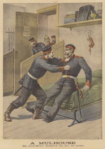 En tysk armé underofficier dödad av en soldat i Mulhouse av French School
