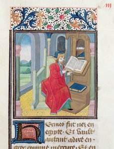 En filosof, möjligen Hermes Trismegistus, från Histoire des Philosophes, sent 1400-tal av French School